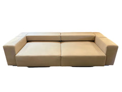 Sofa Sleeper, Wool Crepe Soft Beige Color, Contemporary Style
