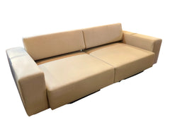 Sofa Sleeper, Wool Crepe Soft Beige Color, Contemporary Style