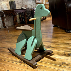 Handcrafted Wooden Kid's Dino Rocker by Don Archer, New, sku: 032826