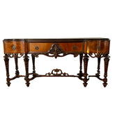 Excel Mfg. Co. Antique Sideboard Buffet, Three Drawers, Elaborate Detail, Sku: 032843