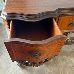 Excel Mfg. Co. Antique Sideboard Buffet, Three Drawers, Elaborate Detail, Sku: 032843