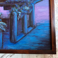 Jeremy Vlican, M's Pub Nocturne Painting, Oil Canvas, sku: 032841