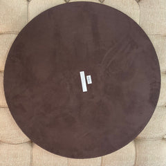 Montgomery Round Cow Hide Wood Decorative Tray