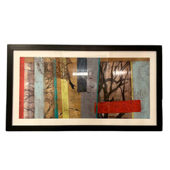 "Woven Landscape II, Print, Artwork, Abstract, Rectangle, Framed Under Glass, sku: 032872