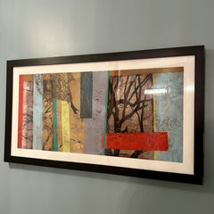 "Woven Landscape II, Print, Artwork, Abstract, Rectangle, Framed Under Glass, sku: 032872