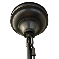 BZ / Visual Comfort Milk Glass School House Pendant, Pewter, sku: 032880