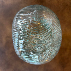 Vintage Green Glass Male Head Object, sku: 032830