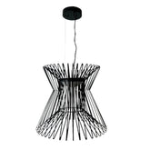 Visual Comfort Pendant, Hourglass Shape with Metal Ribs, Metal, sku: 032868