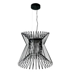 Visual Comfort Pendant, Hourglass Shape with Metal Ribs, Metal, sku: 032868