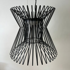 Visual Comfort Pendant, Hourglass Shape with Metal Ribs, Metal, sku: 032868