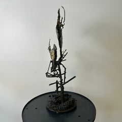 Three Gilded Ravens, Metal Sculpture by James Bearden