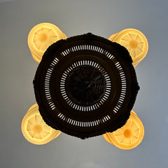 Beardslee Williamson & Co. Polychrome Art Deco Slip Shade Chandelier, sku: 032871