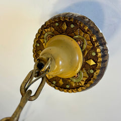 Beardslee Williamson & Co. Polychrome Art Deco Slip Shade Chandelier, sku: 032871