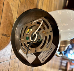 Rejuvenation Milk Glass Schoolhouse Wall Sconce Light, Brushed Brass, sku: 032902