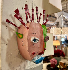 Bill Hickman Art Mask, Painted Metal, sku: 30239