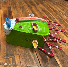 Bill Hickman Art Mask, Painted Metal, sku: 30239