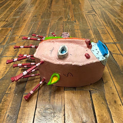 Bill Hickman Art Mask, Painted Metal, sku: 30239