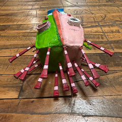 Bill Hickman Art Mask, Painted Metal, sku: 30239