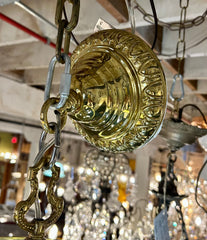 Tri Globe Fixture, Polished Brass and Milk Glass, sku: 032911