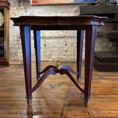 JD Young and Sons Side Table, Mahogany and Brass, sku: 032910