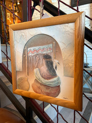 Connie Baker, Native American Weaving, Stucco on Canvas, Wall Art, sku: 032908