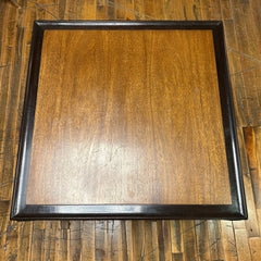 Edward Wormley for Dunbar, Two Tier End Table with Brass Detail on Feet, Mahogany, sku: 032905