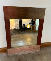 Wall Mirror Barn Wood, Rectangle, Rustic, sku: 032803