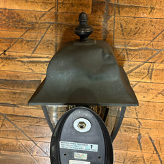 Exterior Wall Light, Three Candlelight, Iron Finished Metal, Beveled Glass, Traditional, sku: 032914