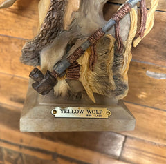 Mill Creek Studios, American Indian, Yellow Wolf, numbered cast resin 1696 / 2500, sku: 032901