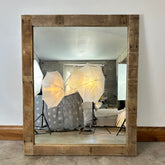 Large Mirror, Barn Wood Frame, Rustic, sku: 032920
