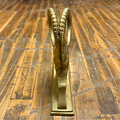 Hollywood Regency Solid Brass Ibex Object, sku: 032924