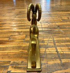 Hollywood Regency Solid Brass Ibex Object, sku: 032924