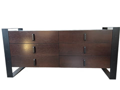 Antoine Proulx Six Drawer Dresser, Wood & Steel, Held By Freedom, sku: 032809