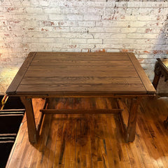 Wood Trestle Table with Two Pull-Out Leaves, sku: 032936