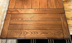 Wood Trestle Table with Two Pull-Out Leaves, sku: 032936