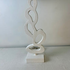 Jamie Young Five Loop Plaster Finish Table Lamp with Linen Shade, sku: 032939