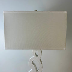 Jamie Young Five Loop Plaster Finish Table Lamp with Linen Shade, sku: 032939