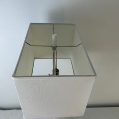 Jamie Young Five Loop Plaster Finish Table Lamp with Linen Shade, sku: 032939