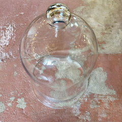 Large Glass Cloche, Metal Base, Claw Feet, sku: 032943
