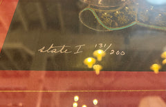 "Wizards with a Raccoon", Limited Edition Signed Print, Framed, Under Glass, sku: 032963