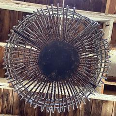 Large Capsule Shaped Birdcage, Iron, Vintage, sku: 032740