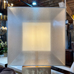 Pair of Fine Art Table Lamps, Gold Leaf Base Gossamer Shades, Sku: 032965