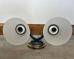 Corbett Lighting Wall Sconces, Two-Arm, Frosted Glass Shades, Pair, Sku: 032975