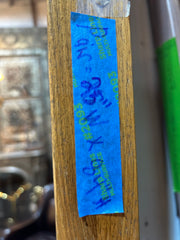 Pair of Narrow Solid Wood Doors, Four Panel, Sku: 033026