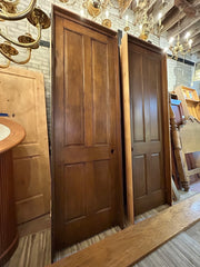 Four Panel Doors with Jams, Solid Wood, Dark Stained, Sku: 033027