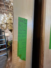 Four Panel Doors with Jams, Solid Wood, Dark Stained, Sku: 033027