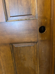 Four Panel Doors with Jams, Solid Wood, Dark Stained, Sku: 033027