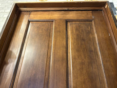 Four Panel Doors with Jams, Solid Wood, Dark Stained, Sku: 033027