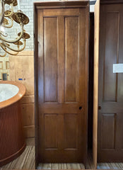 Four Panel Doors with Jams, Solid Wood, Dark Stained, Sku: 033027