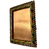 Jay Strongwater Picture Frame, Copper Frame, Stone, Crystal Elements, Sku: 033160